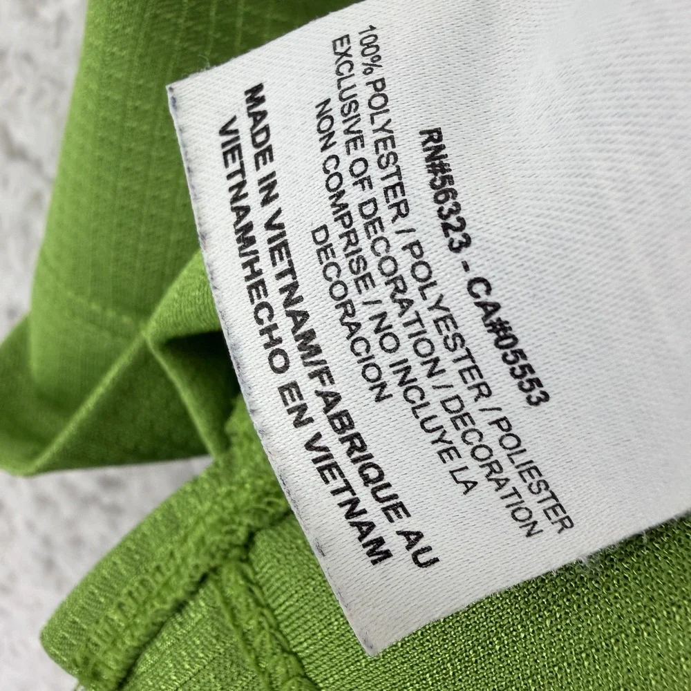 Nike Golf Polo Shirt Mens Small Green Solid Dri-FIT Knit Golf Performance Top